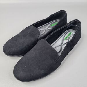 BareTraps Womens Size 6.5 Flats Black Janine Loafers Round Toe Slip On Comfort